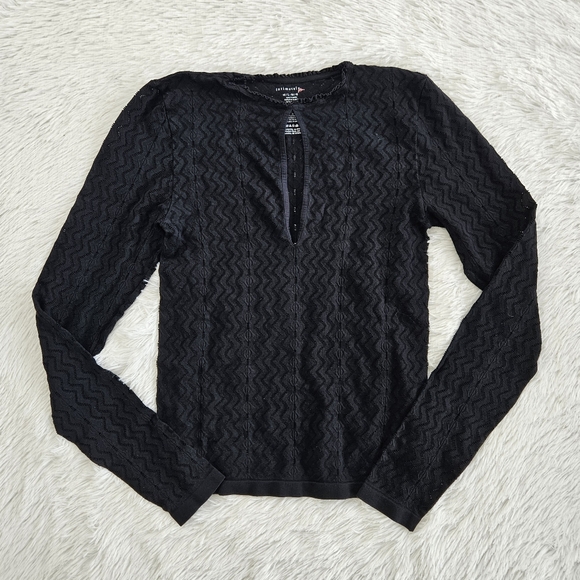 Free People Get Ready Seamless Long Sleeve Black - Picture 3 of 13